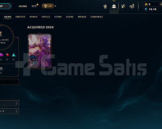 EUW Unranked | 1 Kostüm - 18K Mö | LoL Hesap