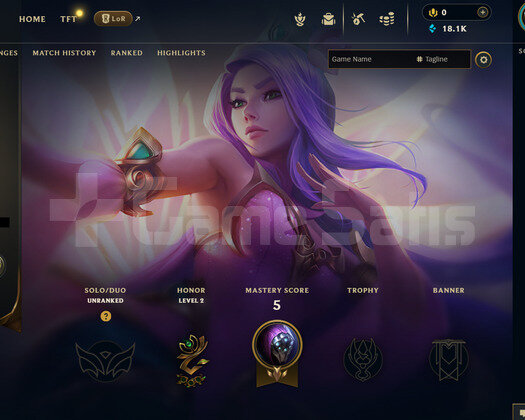 EUW Unranked | 1 Kostüm - 18K Mö | LoL Hesap