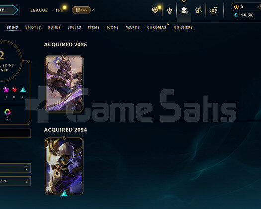 TR Zümrüt 4 | 2 Kostüm - 14K Mö | LoL Hesap