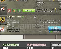 10 LEVELKİNG AND QUENN İSİMLİ HARİKA KLAN