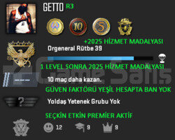 CS2 Prime | 5 Madalya | Yeşil Faktör + Garanti