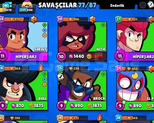 BRAWSTARS KAÇMAZ BU FİYATA 77 KARAKTER ÇİLLOP