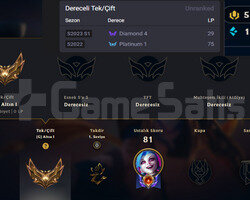 TR TEK MAÇ GOLD1 14K ÖZ 25SKIN 74HERO MAİL DEĞİŞEN