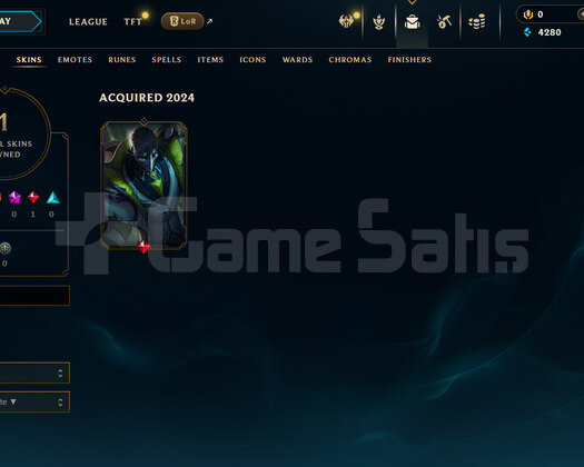 EUW Unranked | 1 Kostüm - 24 Hero | LoL Hesap