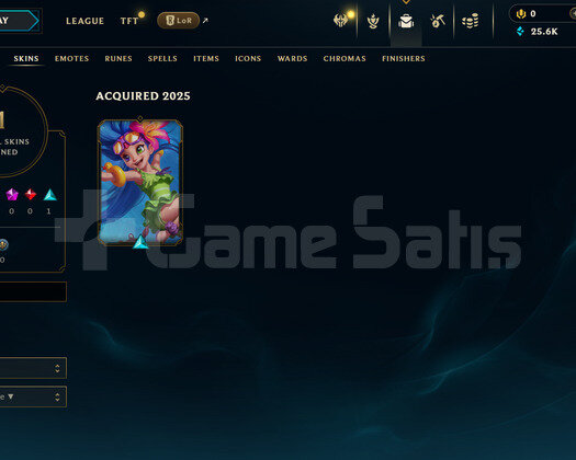 EUW Unranked | 1 Kostüm - 25K Mö | LoL Hesap