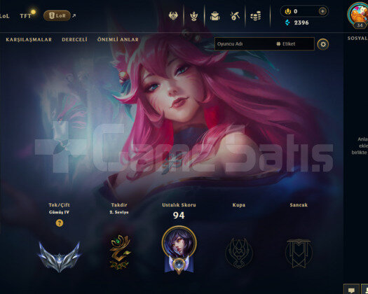 EUW 100WR SİLVER 4 / 2 KOSTÜM