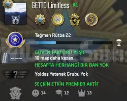 CS2 Prime | 5 Madalya | Yeşil Faktör + Garanti