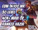 100 WINRATE! EUW 40K+ M. ÖZ VIP 30 LVL UNRANKED