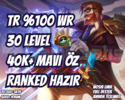 100 WINRATE! TR 40K+ M. ÖZ VIP 30 LVL UNRANKED