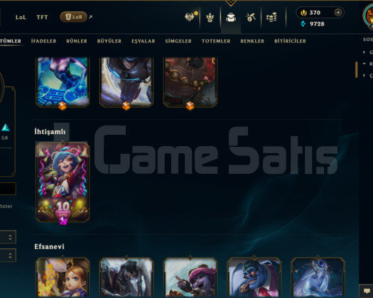 TR / 466 LEVEL / 154 SKİN / 170 HERO +MAİL
