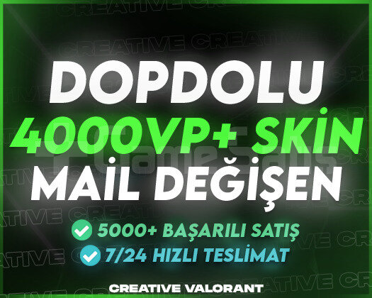 ULTRA / 4000VP+ SKİN / MAİL DEĞİŞEN + GARANTİLİ