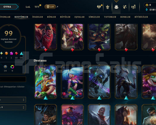 193 LEVEL / 99 SKİN / 115 HERO +MAİL +TELEFON