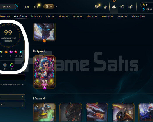 193 LEVEL / 99 SKİN / 115 HERO +MAİL +TELEFON
