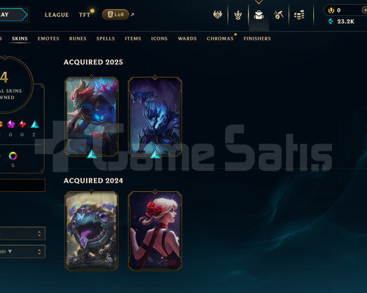 TR Unranked | 4 Kostüm - 23K Mö | LoL Hesap