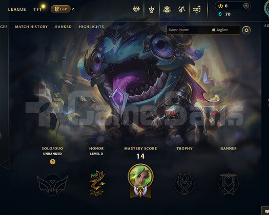 TR Unranked | 1 Kostüm - 24 Hero | LoL Hesap