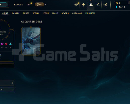 TR Unranked | 1 Kostüm - 16K Mö | LoL Hesap