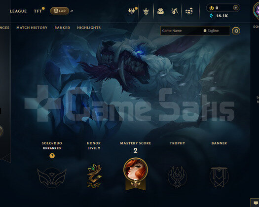 TR Unranked | 1 Kostüm - 16K Mö | LoL Hesap