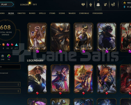 124 LEVEL / 608 SKIN / FULL HERO / +MAIL