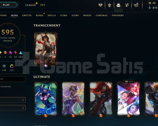 427 LEVEL / 595 SKIN / 169 HERO / +MAIL