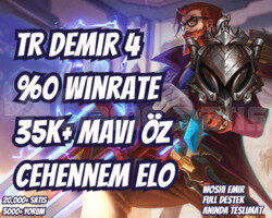 DEMIR 4! TR 35K+ MAVİ ÖZ VIP CEHENNEM ELO HESAP