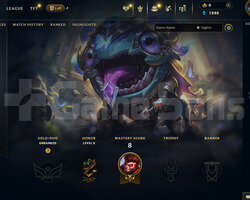 TR Unranked | 1 Kostüm - 26 Hero | LoL Hesap