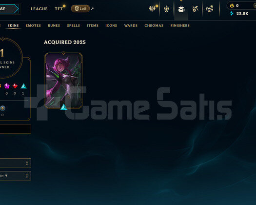 TR Unranked | 1 Kostüm - 22K Mö | LoL Hesap