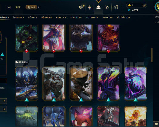 TR / 218 LEVEL / 67 SKİN / 129 HERO +MAİL