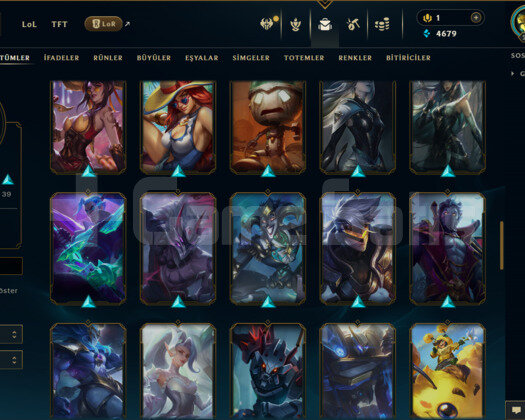 TR / 218 LEVEL / 67 SKİN / 129 HERO +MAİL