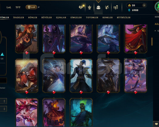 TR / 346 LEVEL / 133 SKİN / 95 HERO +MAİL