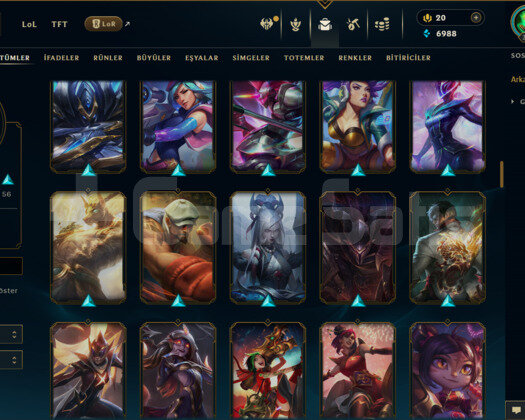 TR / 346 LEVEL / 133 SKİN / 95 HERO +MAİL