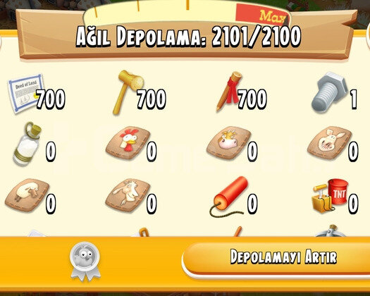 68 LVL 2100 AGİL 3100 AMBAR DEPOLU İÇİ ARAZI DOLU