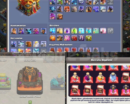 238 SEVİYE TH16 MAX YAKIN 13 KOSTÜM 5 ARKA PLAN