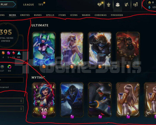 355 LEVEL / 395 SKIN / FULL HERO / +MAIL