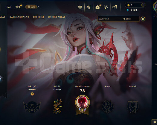 EUW Unranked | 4 Kostüm - 27 Hero | LoL Hesap