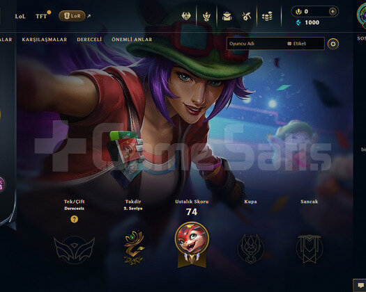 EUW Unranked | 4 Kostüm - 30 Hero | LoL Hesap
