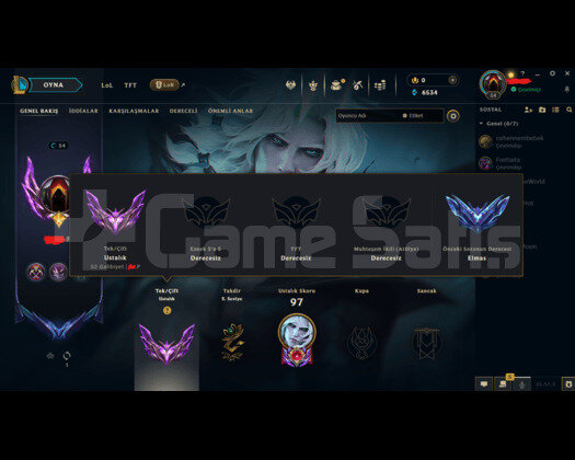 lol west mainlemelik master hesap