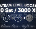 30 SET / 3000 XP - STEAM LEVEL BOOST