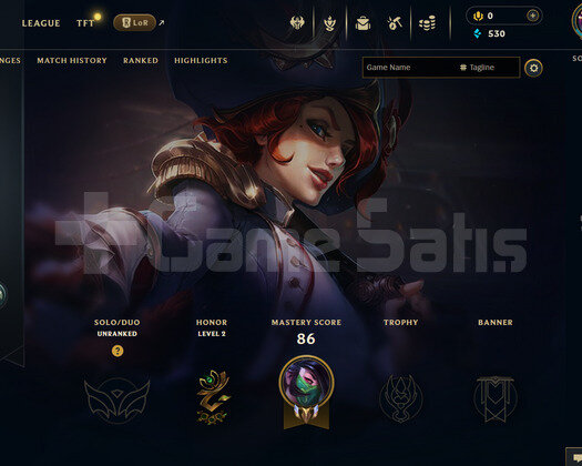 TR Unranked | 1 Kostüm - 25 Hero | LoL Hesap