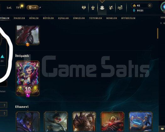 259 LEVEL / 100 SKİN / 142 HERO +MAİL +TELEFON