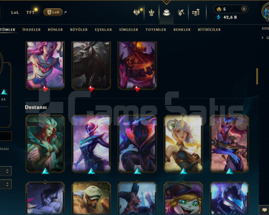 517 LEVEL / 108 SKİN / 124 HERO +MAİL +7000 SATIŞ