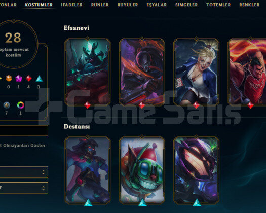 TR 2016 KURULUM 28 SKIN 90 HERO HANDMADE UNRANKED