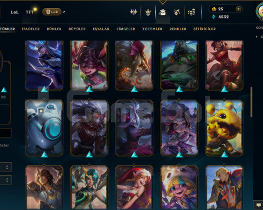 TR / 141 LEVEL / 60 SKİN / 101 HERO +MAİL