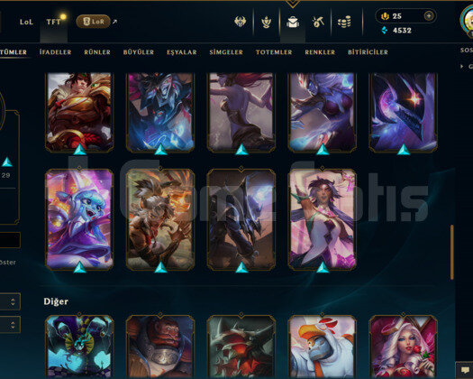 TR / 141 LEVEL / 60 SKİN / 101 HERO +MAİL