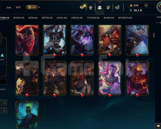 592 LEVEL / 421 SKİN / FUL HERO +MAİL +7000 SATIŞ