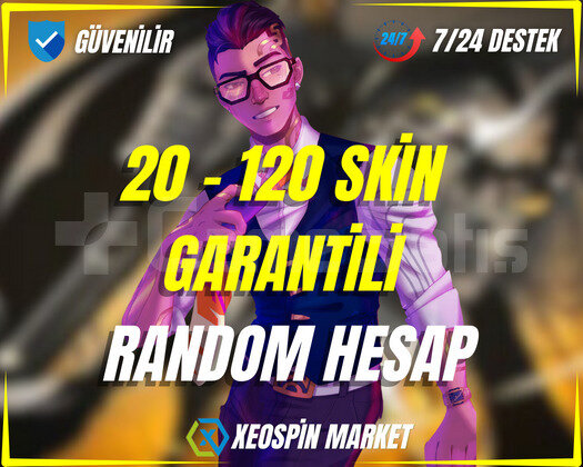 Valorant 20-120 Skin Random VIP Hesap