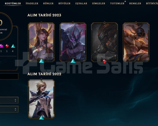TR Unranked | 10 Kostüm - 35 Hero | LoL Hesap