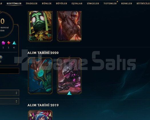 TR Unranked | 10 Kostüm - 35 Hero | LoL Hesap
