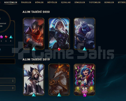 TR Unranked | 6 Kostüm - 27 Hero | LoL Hesap