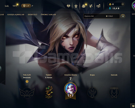 TR Unranked | 2 Kostüm - 26 Hero | LoL Hesap