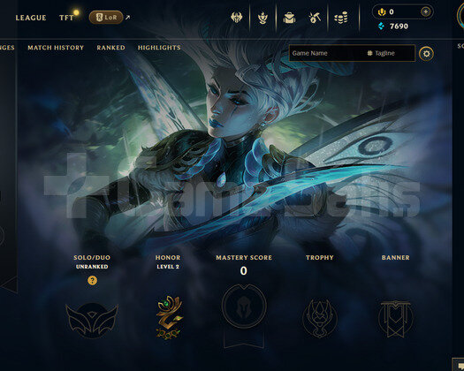 EUW Unranked | 1 Kostüm - 21 Hero | LoL Hesap
